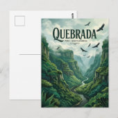 Quebrada de los Cuervos is already in Spanish, how Postkarte (Vorne/Hinten)