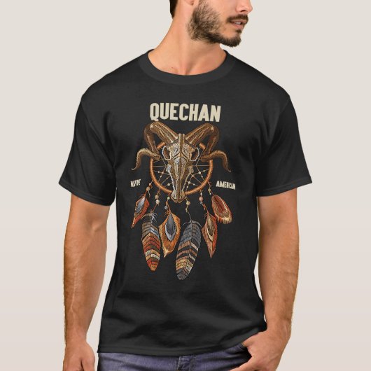 Quechan Amerikanische Ureinwohner Tribe Ram Skull T-Shirt (Vorderseite)