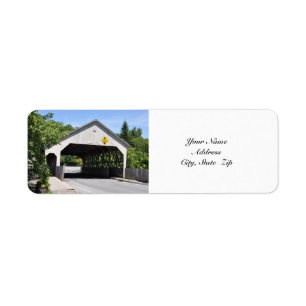 Quechee Gorge Covered Bridge - Adressetikett