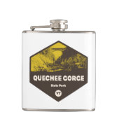 Quechee Gorge Staat Park Vermont Flachmann (Vorderseite)