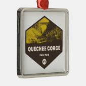 Quechee Gorge Staat Park Vermont Ornament Aus Metall (Rechts)