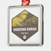 Quechee Gorge Staat Park Vermont Ornament Aus Metall (Links)