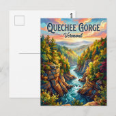 Quechee Gorge Vermont Postkarte (Vorne/Hinten)