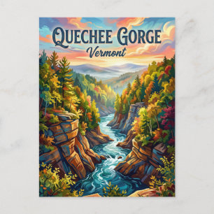 Quechee Gorge Vermont Postkarte