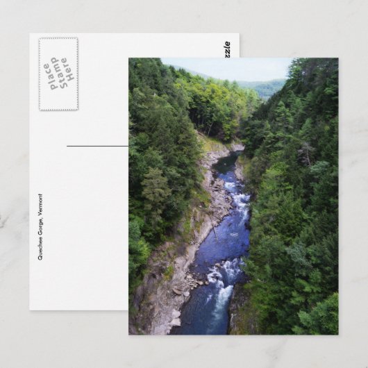 Quechee Gorge, Vermont Postkarte (Vorne/Hinten)