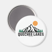 Quechee Lakes Sunset T - Shirt Magnet (Vorderseite/Rückseite)