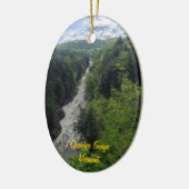 Quechee Schlucht, Vermont Keramikornament (Links)