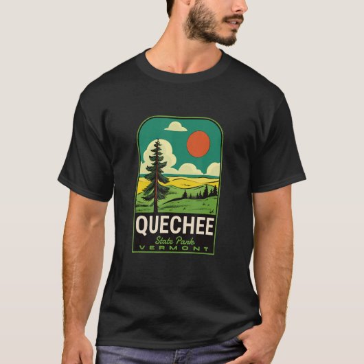Quechee Staat Park VT Vintag T-Shirt (Vorderseite)