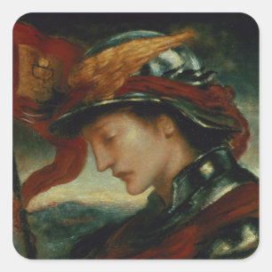 Quecksilber 2 quadratischer aufkleber