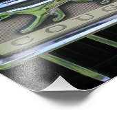 Quecksilber-Cougar-Grill-Emblem der 1960er Jahre Fotodruck (Ecke)