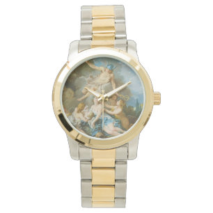 Quecksilber, der den Säugling Baccus an die Nymphe Armbanduhr