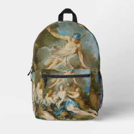 Quecksilber, der den Säugling Baccus an die Nymphe Bedruckter Rucksack