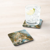 Quecksilber, der den Säugling Baccus an die Nymphe Getränkeuntersetzer (Rechte Seite)