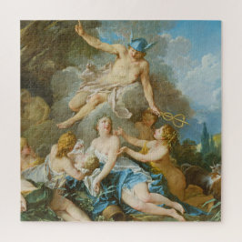 Quecksilber, der den Säugling Baccus an die Nymphe Puzzle