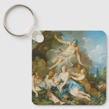 Quecksilber, der den Säugling Baccus an die Nymphe