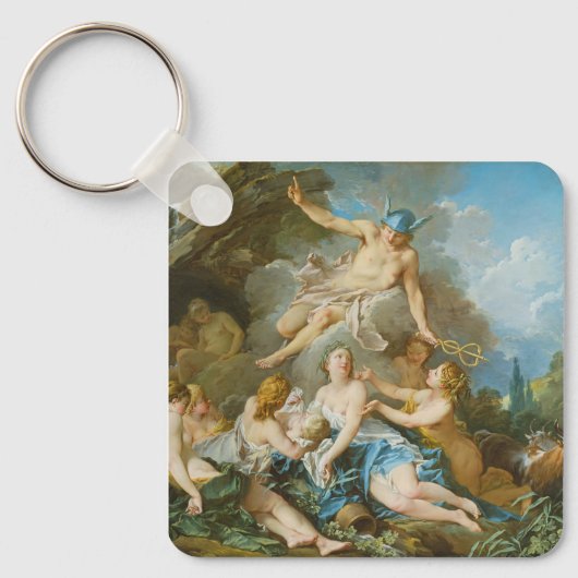 Quecksilber, der den Säugling Baccus an die Nymphe Schlüsselanhänger (Vorderseite)