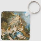 Quecksilber, der den Säugling Baccus an die Nymphe Schlüsselanhänger (Rückseite)