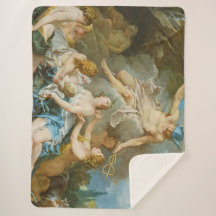 Quecksilber, der den Säugling Baccus an die Nymphe