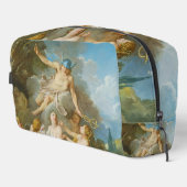 Quecksilber, der den Säugling Baccus an die Nymphe Waschbeutel (Rechte Ecke)