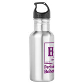 Quecksilber Edelstahlflasche (Rückseite)