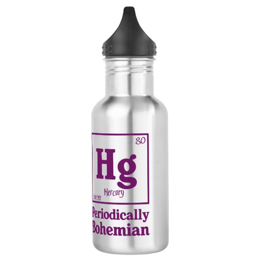 Quecksilber Edelstahlflasche (Links)