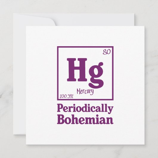 Quecksilber Einladung (Vorderseite)