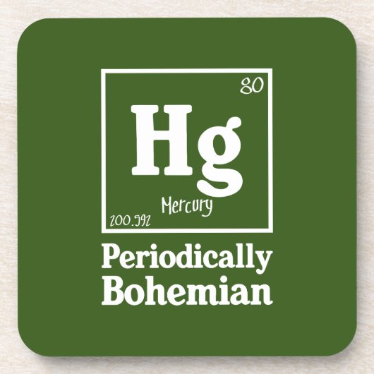 Quecksilber Getränkeuntersetzer (Vorderseite)