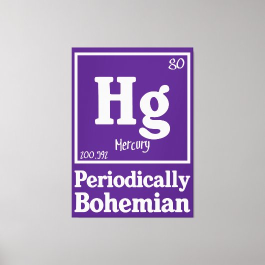 Quecksilber Leinwanddruck (Vorderseite)