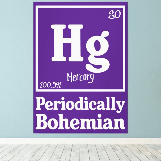 Quecksilber Leinwanddruck (Insitu (Holzboden))