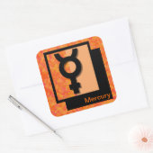 Quecksilber Quadratischer Aufkleber (Umschlag)