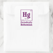 Quecksilber Quadratischer Aufkleber (Tasche)