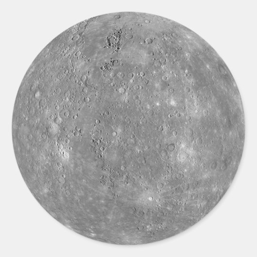 Quecksilber Runder Aufkleber (Vorderseite)