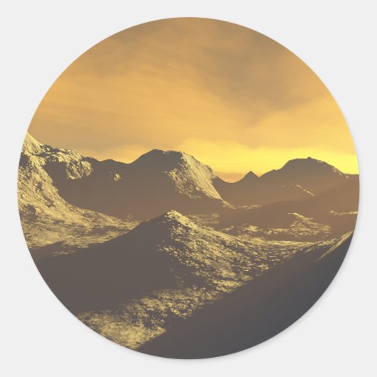 Quecksilber Runder Aufkleber (Vorderseite)