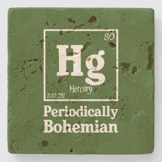 Quecksilber Steinuntersetzer (Vorderseite)