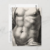 Quecksilber von Goltzius Postkarte (Vorne/Hinten)