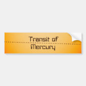 Quecksilberdurchfuhr der Sonne Autoaufkleber (Vorne)