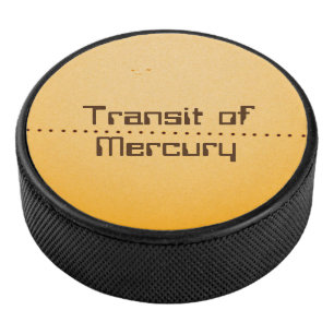 Quecksilberdurchfuhr der Sonne Eishockey Puck