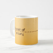 Quecksilberdurchfuhr der Sonne Kaffeetasse (Vorderseite Links)