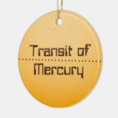 Quecksilberdurchfuhr der Sonne Keramik Ornament (Links)