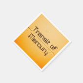 Quecksilberdurchfuhr der Sonne Serviette (Ecke)