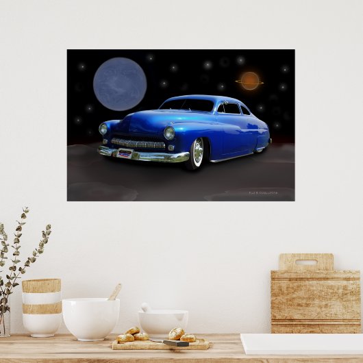 Quecksilbereinlandung Poster (Küche)