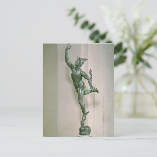 Quecksilberstatue Postkarte (Stehend Vorderseite)