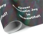 Quee Autistische Freude ist wunderschön. Geschenkpapier (Rolleneckpunkt)