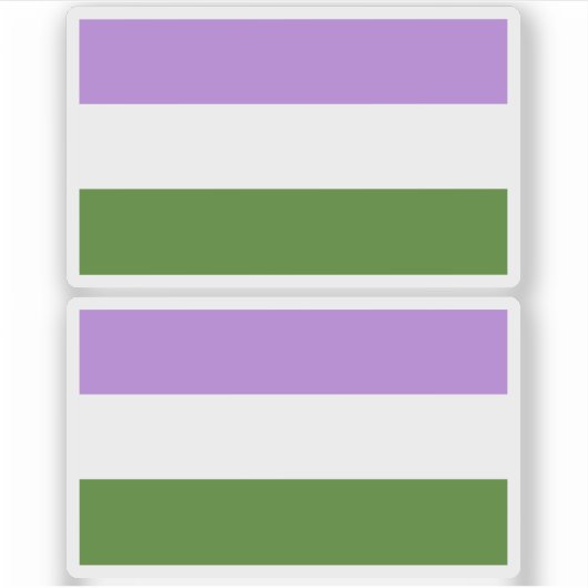 Quee Flagge Aufkleber (Vorderseite)