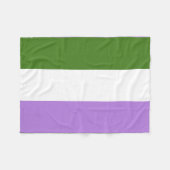 Quee Flagge Fleecedecke (Vorderseite (Horizontal))