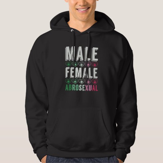 Quee Flagge für Abrosexualität Hoodie (Vorderseite)