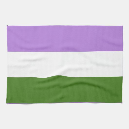 Quee Flagge Geschirrtuch (Horizontal)