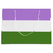 Quee Flagge Große Geschenktüte (Vorderseite)