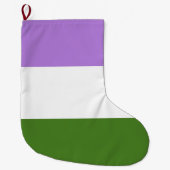 Quee Flagge Großer Weihnachtsstrumpf (Vorderseite)