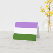 Quee Flagge Karte (Gelbe Blume)